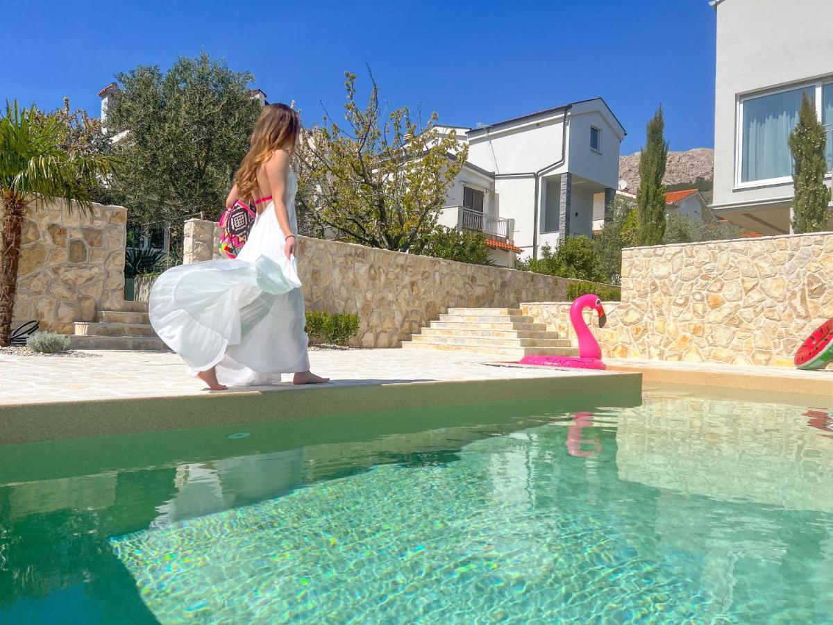 Apartment Baska Mit Poolarea - Krk, Kroatien Buitenkant foto