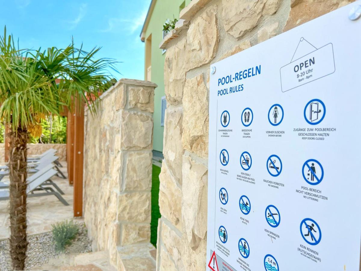 Apartment Baska Mit Poolarea - Krk, Kroatien Buitenkant foto