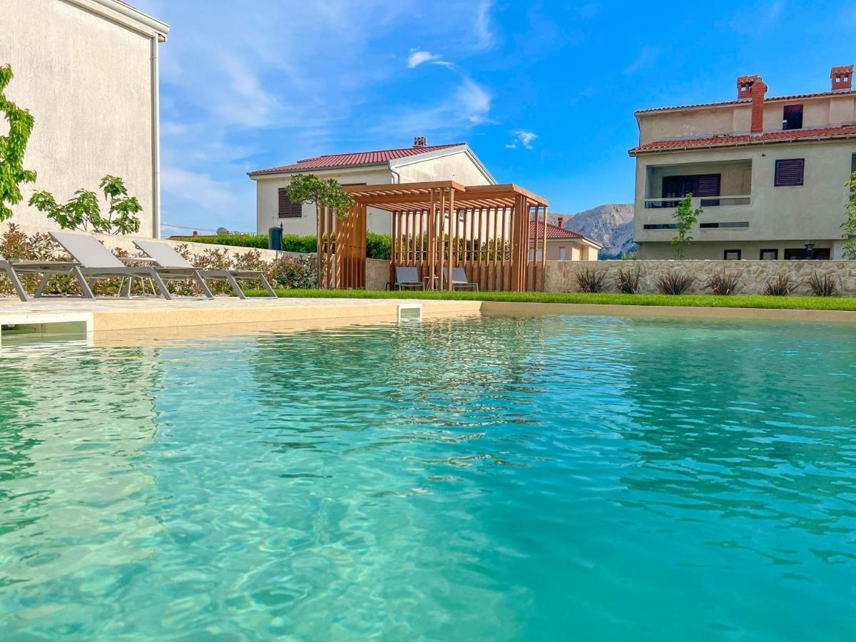 Apartment Baska Mit Poolarea - Krk, Kroatien Buitenkant foto