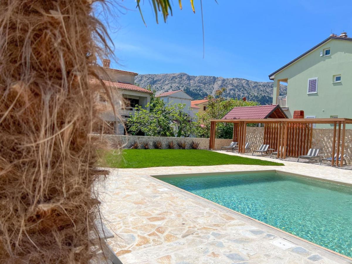 Apartment Baska Mit Poolarea - Krk, Kroatien Buitenkant foto