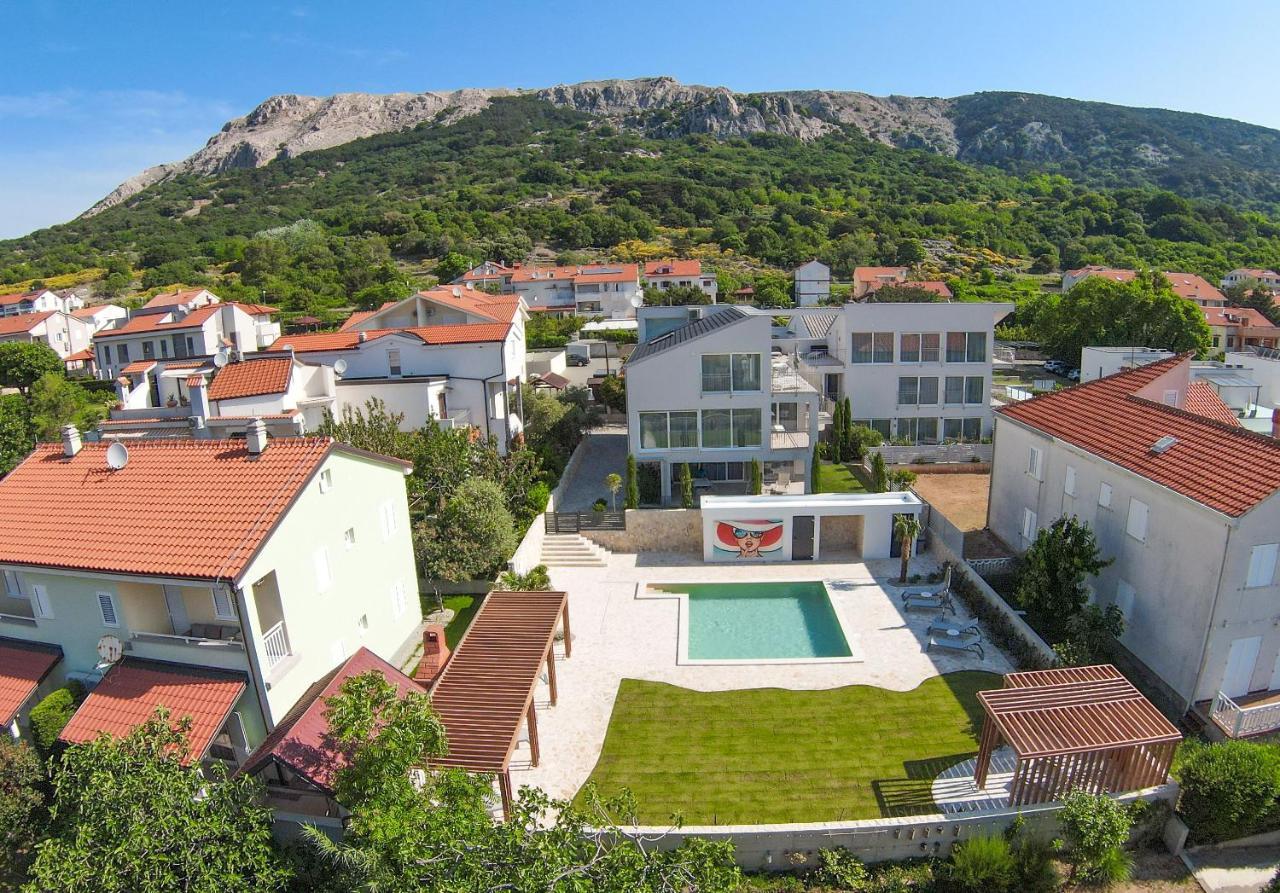 Apartment Baska Mit Poolarea - Krk, Kroatien Buitenkant foto