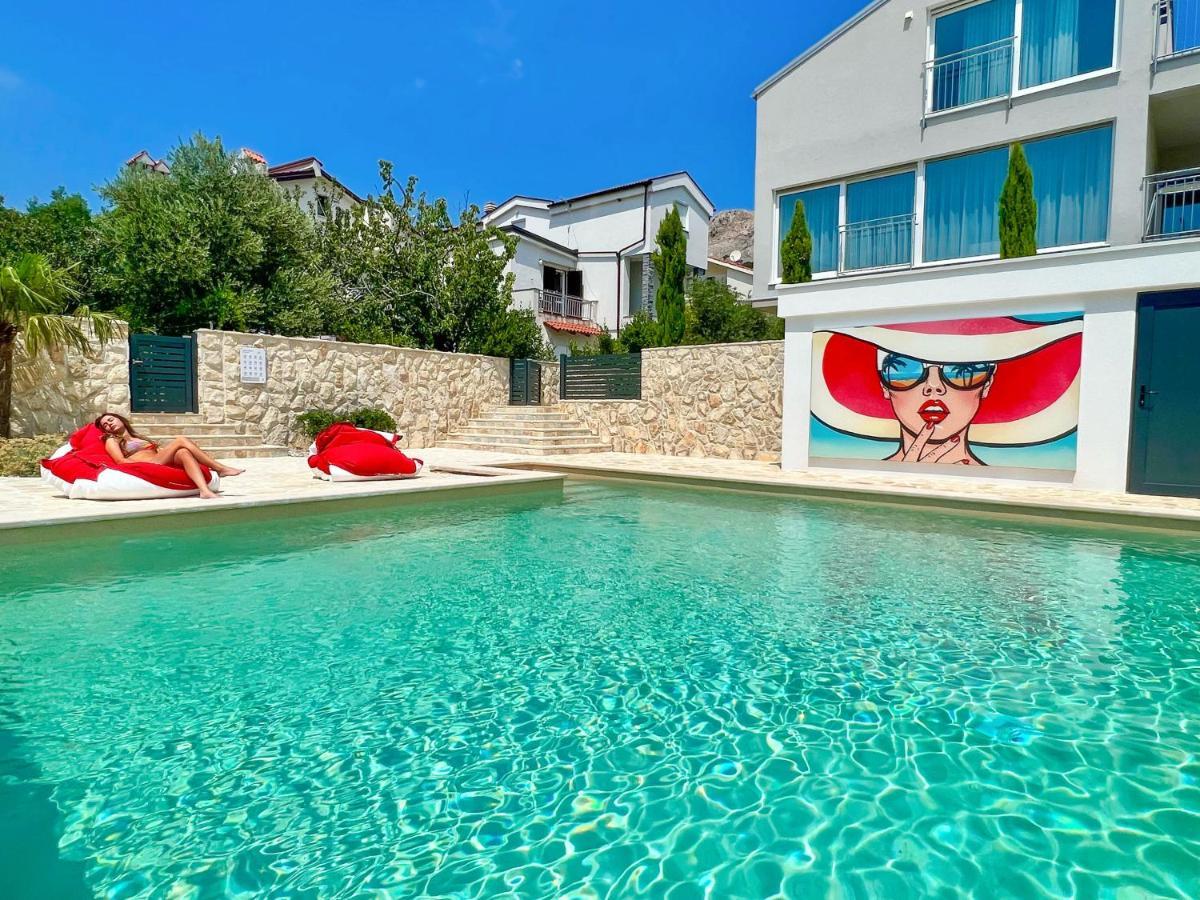 Apartment Baska Mit Poolarea - Krk, Kroatien Buitenkant foto