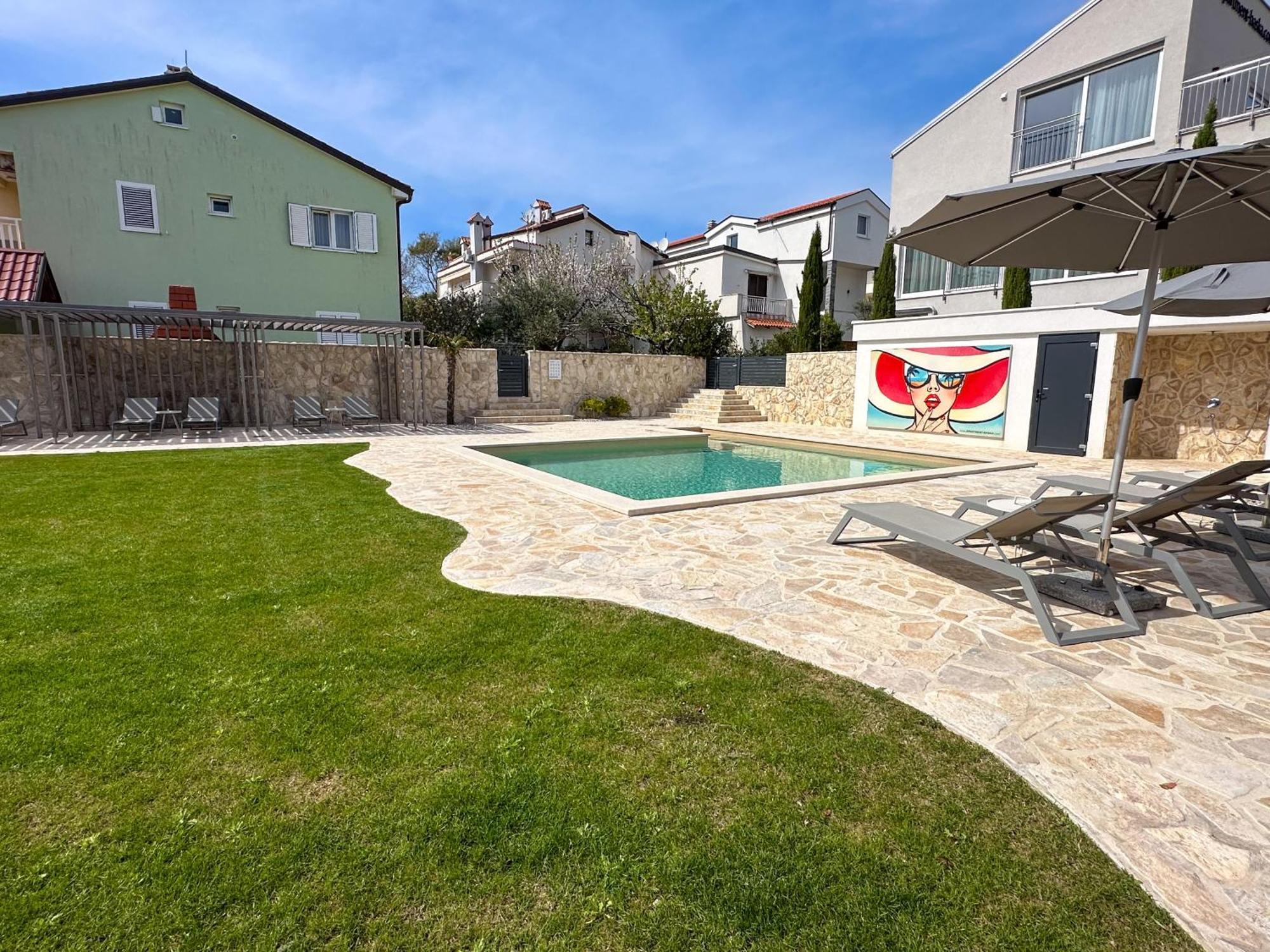 Apartment Baska Mit Poolarea - Krk, Kroatien Buitenkant foto