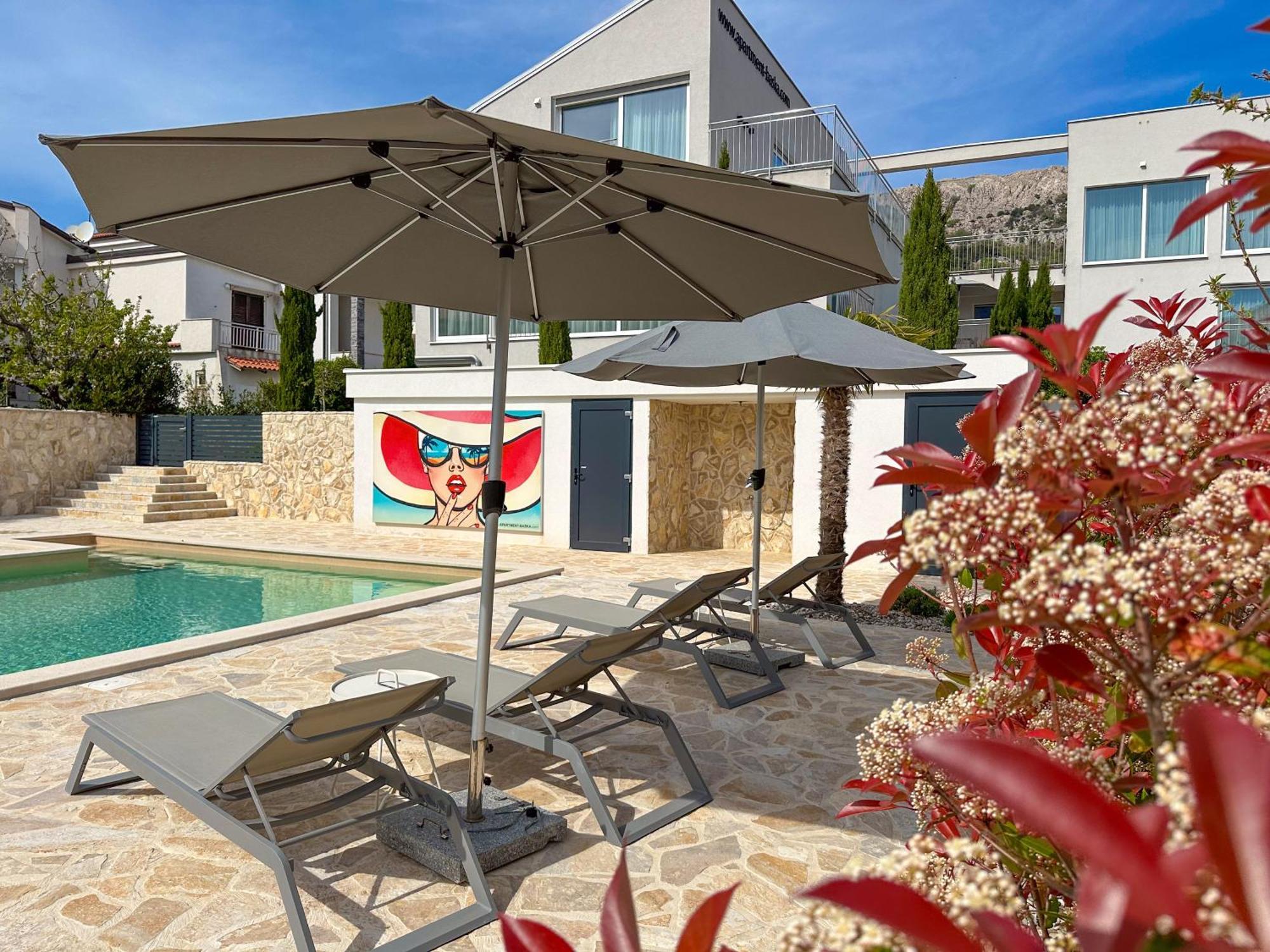 Apartment Baska Mit Poolarea - Krk, Kroatien Buitenkant foto