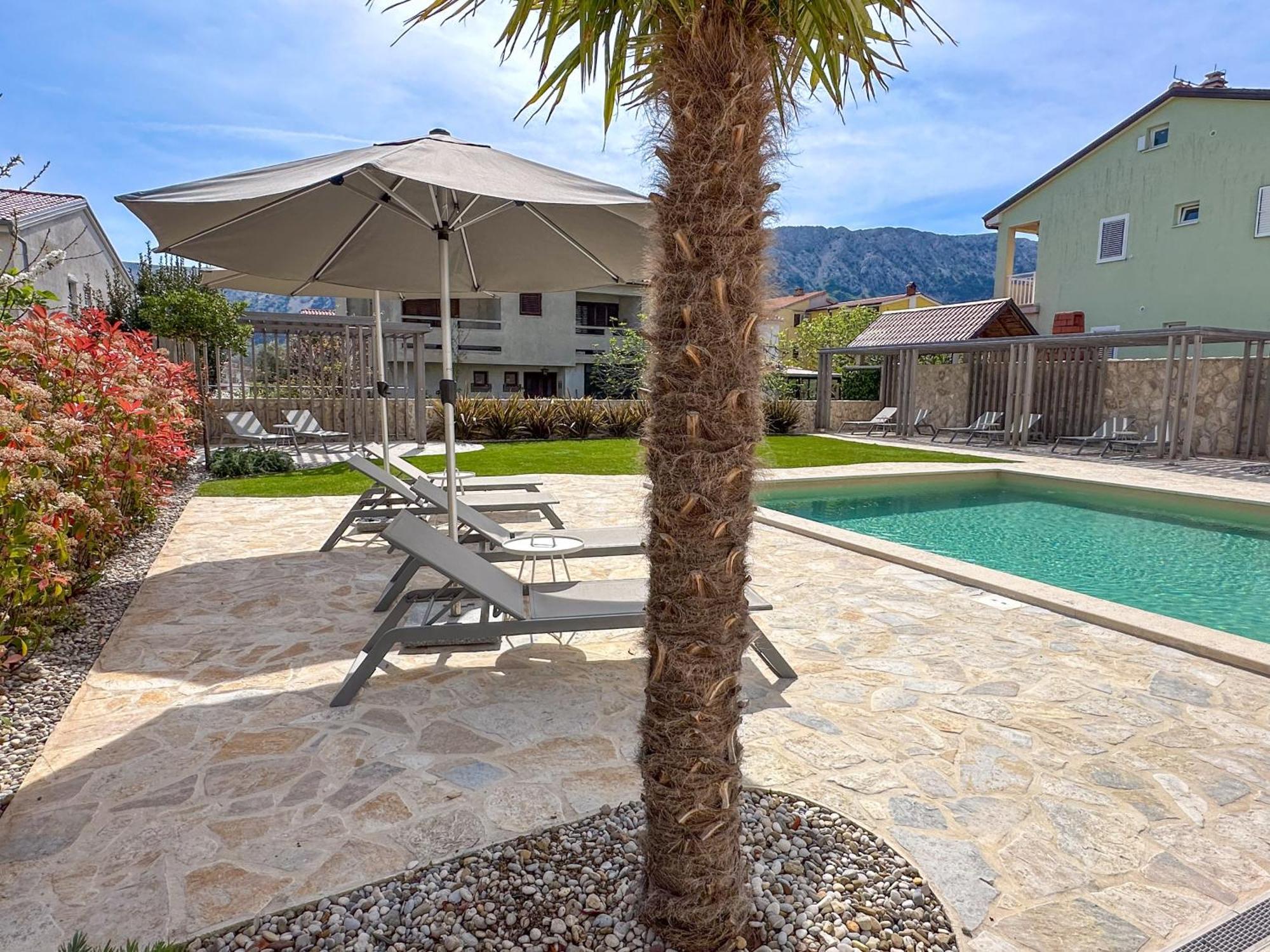 Apartment Baska Mit Poolarea - Krk, Kroatien Buitenkant foto